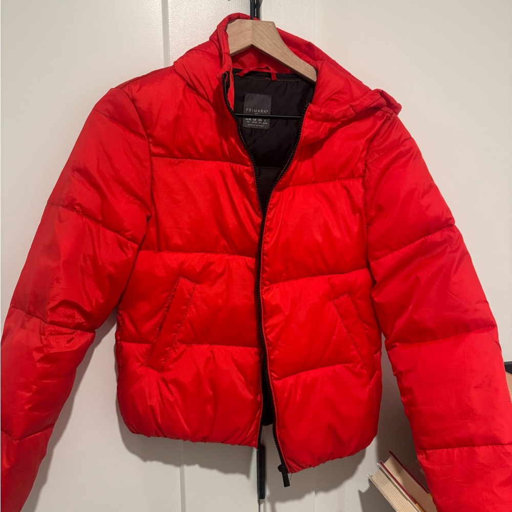 Primark Red Puffer Jacket